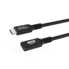 USB-C–USB-C kaabel MicroConnect USB3.2CC015EX, USB 3.2 Gen 2x2, 0,15 m, must
