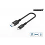 Microconnect USB3.2AC015 USB-kaabel USB 3.2 Gen 2 (3.1 Gen 2) 0,15 m USB C USB A Must