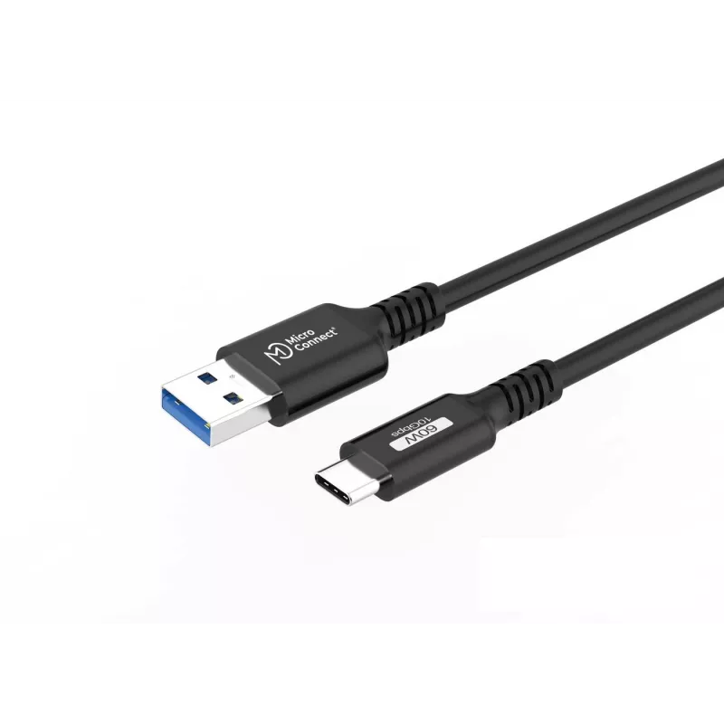 Microconnect USB3.2AC015 USB-kaabel USB 3.2 Gen 2 (3.1 Gen 2) 0,15 m USB C USB A Must