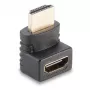 Lindy HDMI emane - HDMI isane 90° paremnurkne adapter, suunaga üles