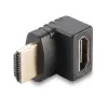 Lindy HDMI emane - HDMI isane 90° paremnurkne adapter, suunaga üles