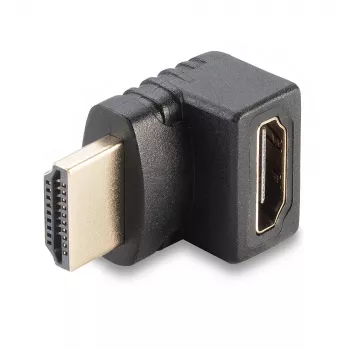 Lindy HDMI emane - HDMI isane 90° paremnurkne adapter, suunaga üles