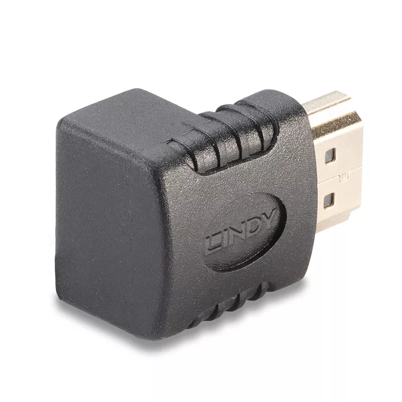 Lindy HDMI emane - HDMI isane 90° paremnurkne adapter, suunaga üles