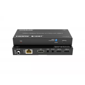 KVM-komplekt VivoLink VLKVM150 HDBaseT KVM-pikendaja 18 Gbps, ulatus kuni 150 m