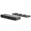 Lindy 70m Cat.6 4x4 HDMI 4K60 Maatrikspikendaja, 3840 x 2160 pikslit, AV saatja ja vastuvõtja, 70 m, juhtmega, must, HDCP