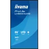 Digitaalne infotabloo lameekraan IIYAMA LH8664UHS-B3AG — 85,6 tolli (2,17 m) 3840x2160 4K IPS, 450 cd/m², Wi‑Fi, Android, 24/7, must