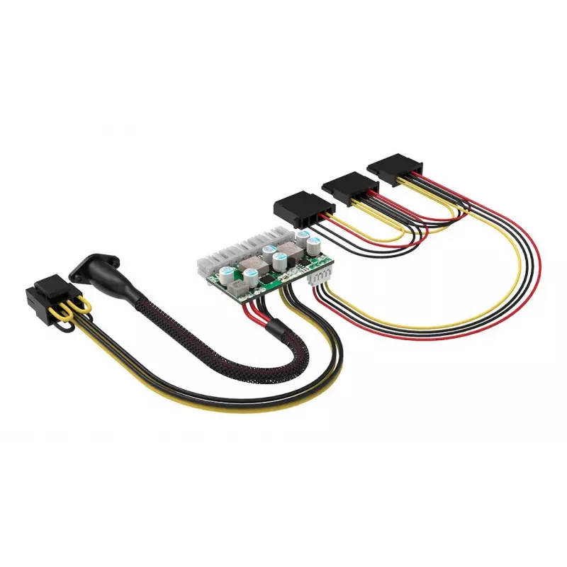 Akasa 150W DC-DC ATX adapter 12V 180W Mitmevärviline