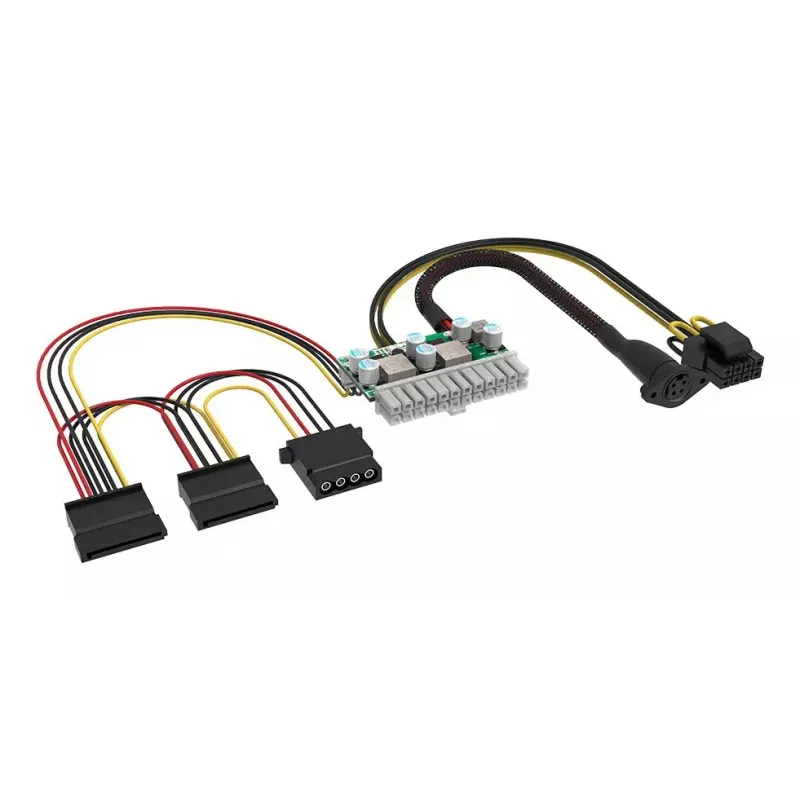 Akasa 150W DC-DC ATX adapter 12V 180W Mitmevärviline