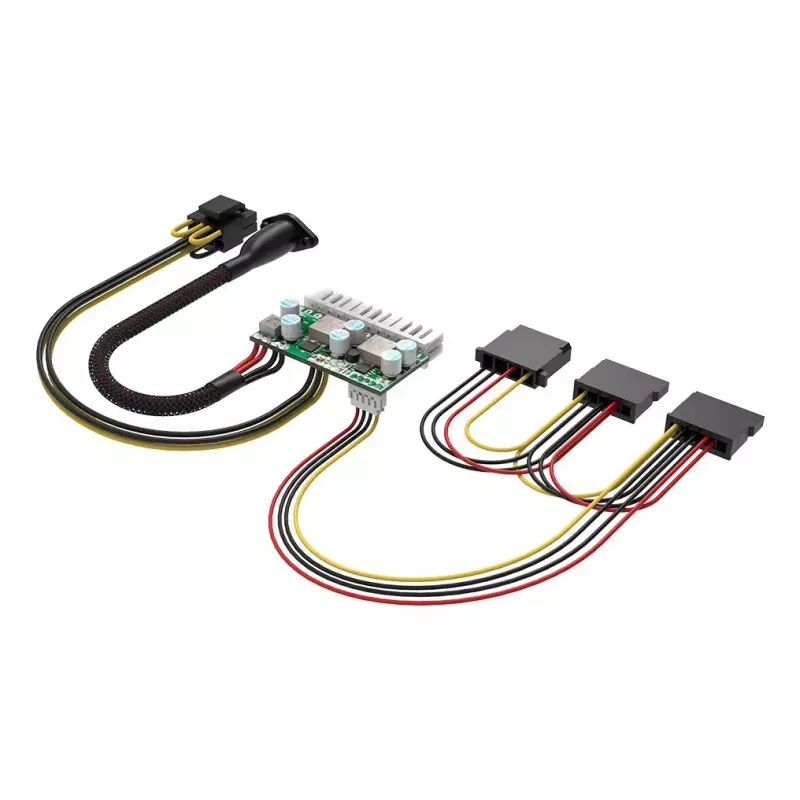 Akasa 150W DC-DC ATX adapter 12V 180W Mitmevärviline