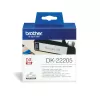 Pidev etikett Brother DK22205 must valgel 6,2 cm x 30,48 m