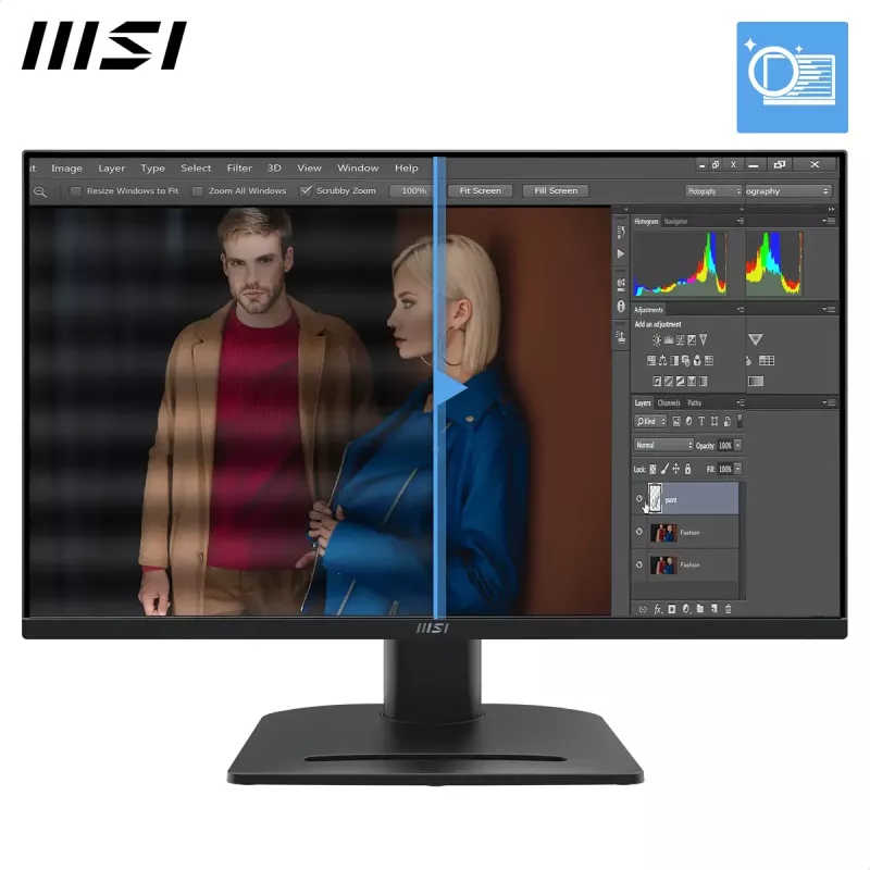Monitor MSI Pro MP275QPG 27 tolli IPS LCD QHD 2560x1440