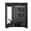 Arvutikorpus MODECOM VOLCANO STELLAR PLUS MIDI MUST — mid-tower ATX, karastatud klaas, USB-C, toetab kuni 420 mm GPU