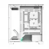 PC case MODECOM VOLCANO STELLAR PLUS MIDI Valge — Midi Tower, microATX, karastatud klaas, USB-C, toetab GPU 420 mm