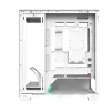 PC case MODECOM VOLCANO STELLAR PLUS MIDI Valge — Midi Tower, microATX, karastatud klaas, USB-C, toetab GPU 420 mm