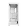 PC case MODECOM VOLCANO STELLAR PLUS MIDI Valge — Midi Tower, microATX, karastatud klaas, USB-C, toetab GPU 420 mm