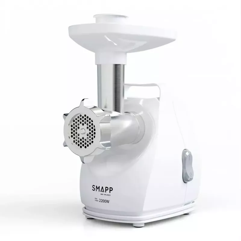 Hakklihamasin SMAPP mudel 490.81 VALGE - 2200 W, 1 kiirus, 2,7 kg/min, 3 sõela, valge, hakkimisseade