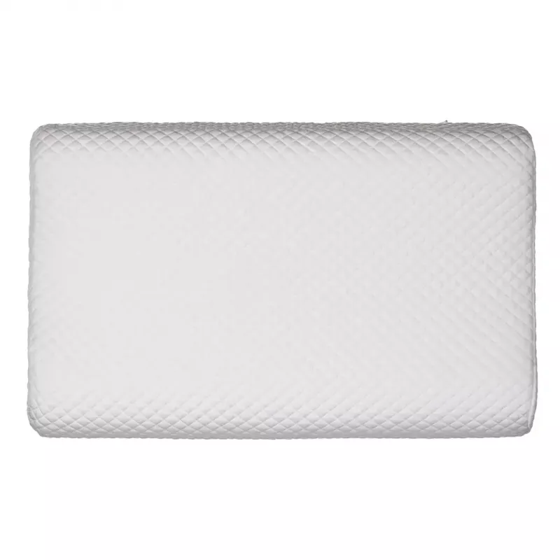 Ortopeediline kaelapadi ActionMed CERVICAL MED PILLOW PO100AM — vahtplastist täidis, 550×360×120 mm, pestav kate, valge