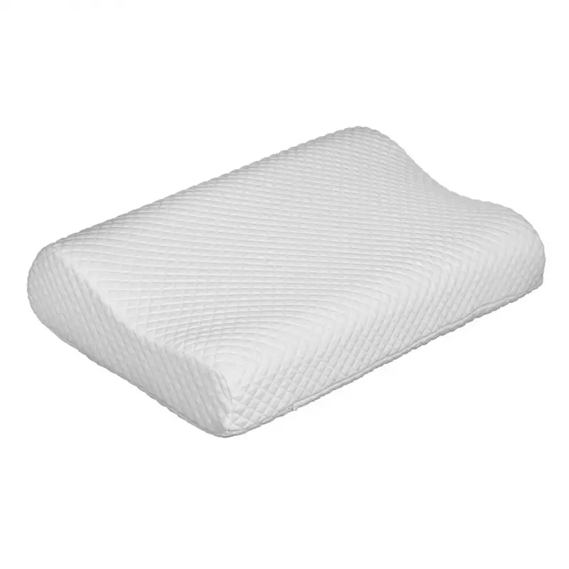 Ortopeediline kaelapadi ActionMed CERVICAL MED PILLOW PO100AM — vahtplastist täidis, 550×360×120 mm, pestav kate, valge