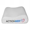 Ortopeediline kaelapadi ActionMed CERVICAL MED PILLOW PO100AM — vahtplastist täidis, 550×360×120 mm, pestav kate, valge