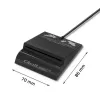 Kaardilugeja QOLTEC Smart ID Card Reader Intelligenst Model 50636 USB Type C
