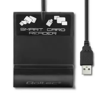 Kaardilugeja QOLTEC Smart ID Card Reader Intelligenst Model 50636 USB Type C