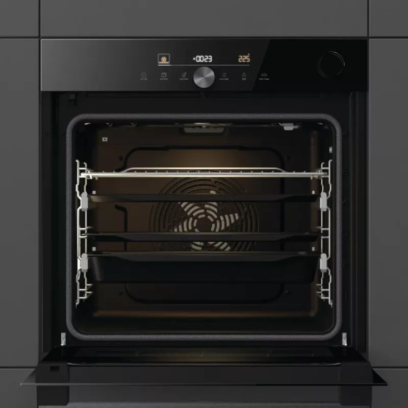Gorenje G600 Elektrisüüdega ahi BPSA6747DGWI RAL9005, Suur, Elektriahi, 77 L, 3500 W, 77 L, 2300 W