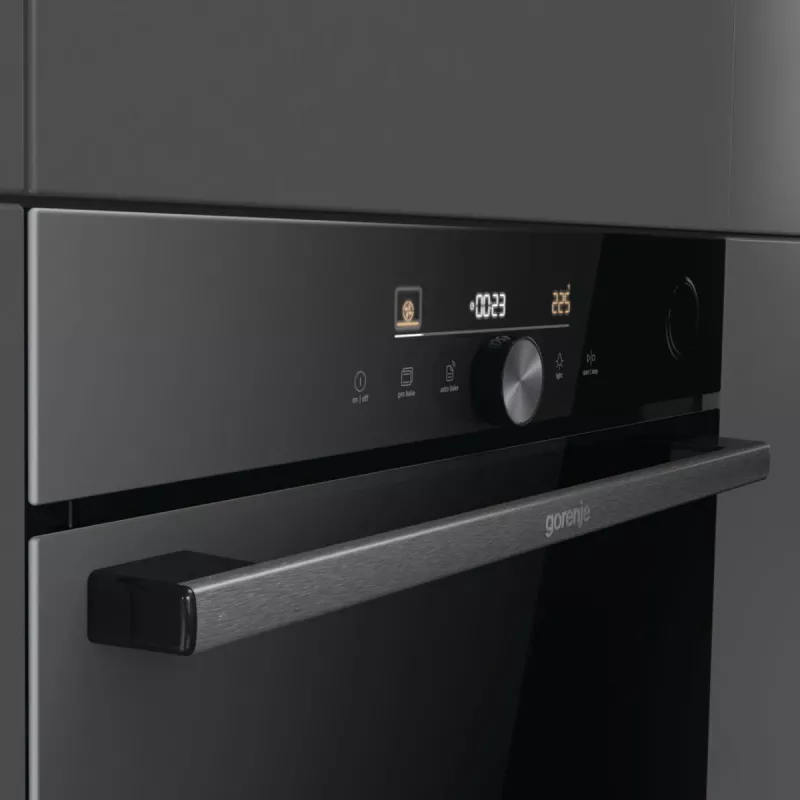 Gorenje G600 Elektrisüüdega ahi BPSA6747DGWI RAL9005, Suur, Elektriahi, 77 L, 3500 W, 77 L, 2300 W