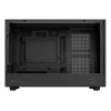 PC-korpus DeepCool CH260 Mikrotorn Must — Mikro-ATX/Mini-ITX, karastatud klaas, USB-C, max GPU 413 mm