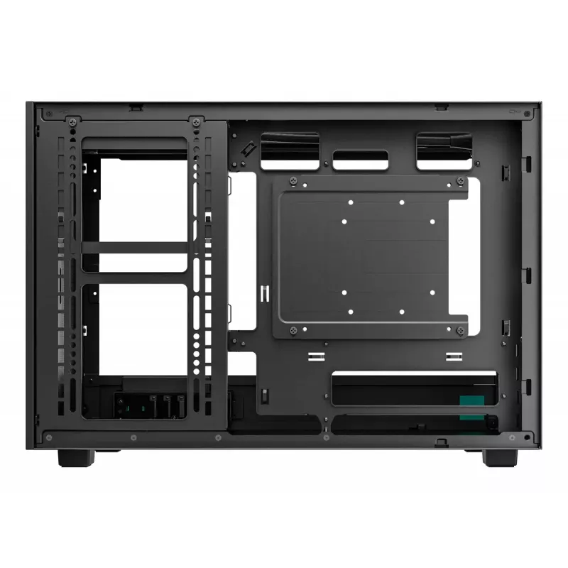 PC-korpus DeepCool CH260 Mikrotorn Must — Mikro-ATX/Mini-ITX, karastatud klaas, USB-C, max GPU 413 mm