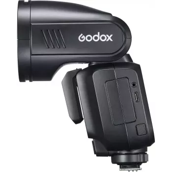 Flash Godox V100 Sony'le — kaasaskantav 100 Ws kaamera välklamp, sisseehitatud taaslaetav aku