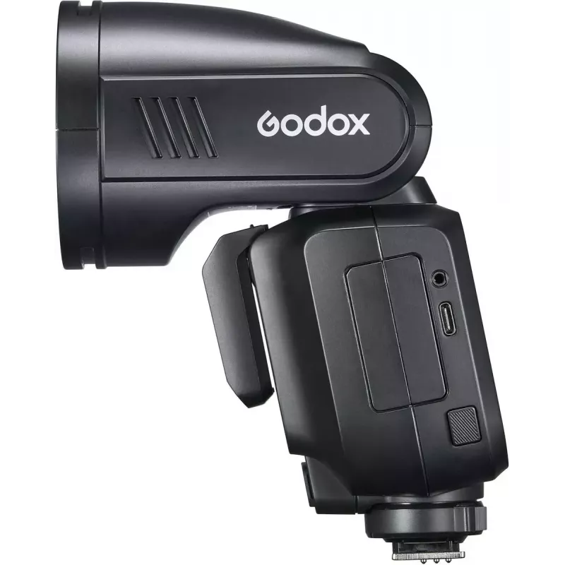 Flash Godox V100 Sony'le — kaasaskantav 100 Ws kaamera välklamp, sisseehitatud taaslaetav aku
