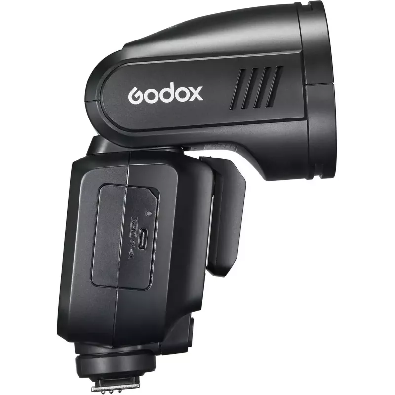 Flash Godox V100 Sony'le — kaasaskantav 100 Ws kaamera välklamp, sisseehitatud taaslaetav aku