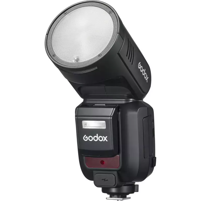 Flash Godox V100 Sony'le — kaasaskantav 100 Ws kaamera välklamp, sisseehitatud taaslaetav aku