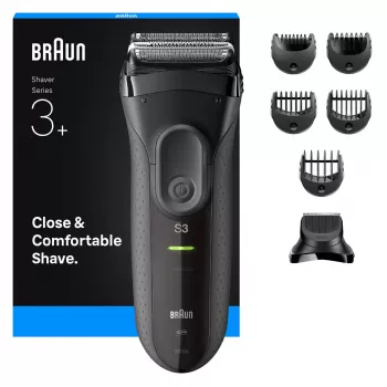Braun 3000BT akutrimmer 5 7 mm märg ja kuiv must hall