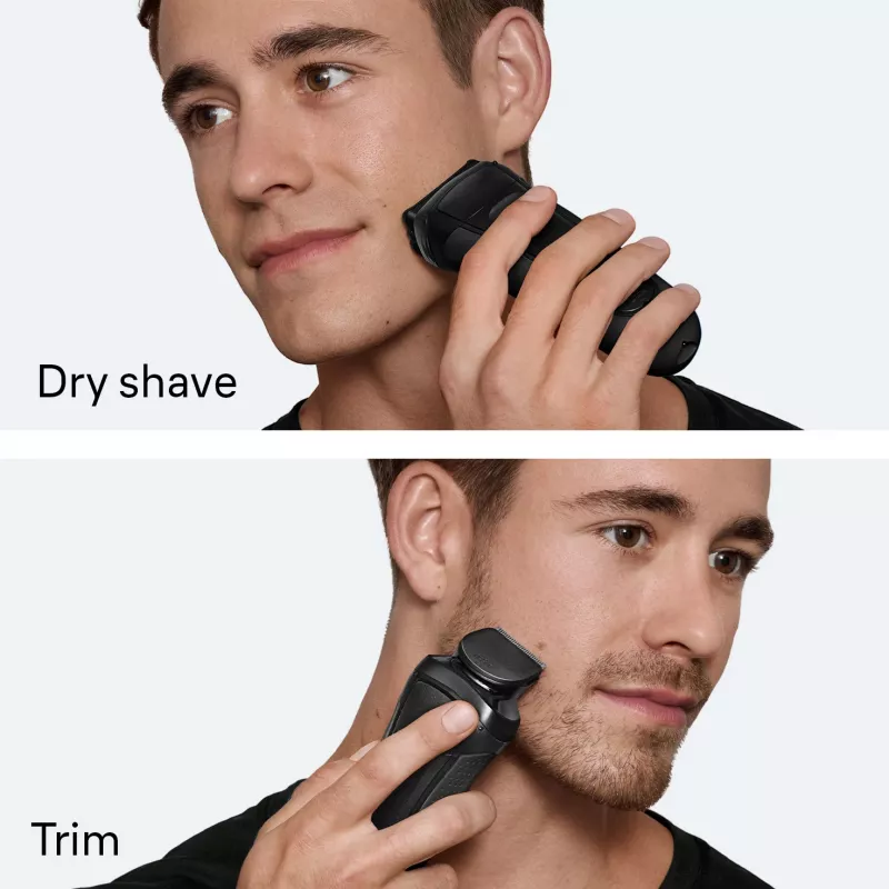 Braun 3000BT akutrimmer 5 7 mm märg ja kuiv must hall