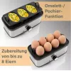 Elektriline munakeetja ProfiCook 501275 — roostevabast terasest, 7‑munaline, omleti-/pošeerimissisend