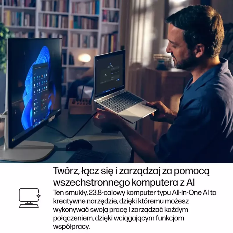 Kõik-ühes arvuti HP EliteStudio 8 AiO G1i Ultra 5 23,8 tolli FHD puutetundlik IPS 16GB DDR5 512GB SSD Win11 Pro