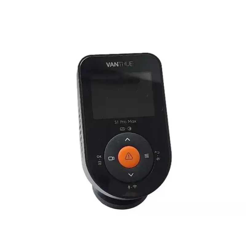 Auto dashcam VANTRUE S1PRO MAX — kompaktne 2-kanaliline salvesti, 3840×2160 F/1.8, 155° põhikaamera, Wi‑Fi, GPS, 2 tolli ekraan, parkimisrežiim, microSD kuni 1 TB