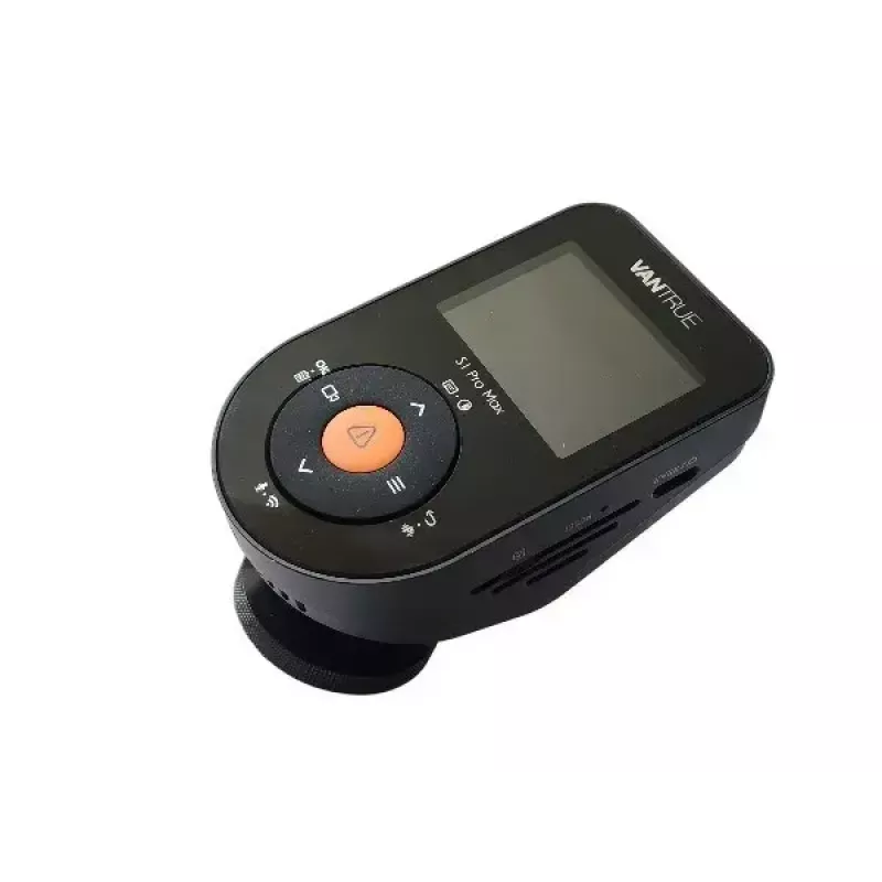 Auto dashcam VANTRUE S1PRO MAX — kompaktne 2-kanaliline salvesti, 3840×2160 F/1.8, 155° põhikaamera, Wi‑Fi, GPS, 2 tolli ekraan, parkimisrežiim, microSD kuni 1 TB