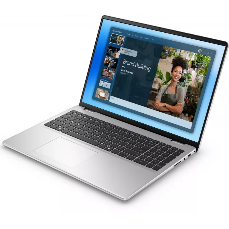 DELL DC16251 Intel Core 7 150U sülearvuti 40,6 cm (16 tolli) Full HD+ 16 GB DDR5-SDRAM 512 GB SSD Wi-Fi 6E (802.11ax) Windows 11 Pro Platinum, Silver