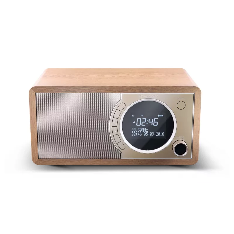 Sharp DR-450 isiklik digitaalne raadio pruun, roostevaba teras