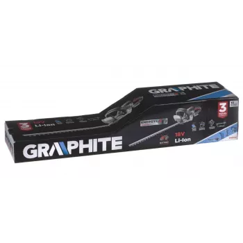 Juhtmeta hekilõikur GRAPHITE 58G032, 51 cm lõikepikkus, akutoitel aiatööriist