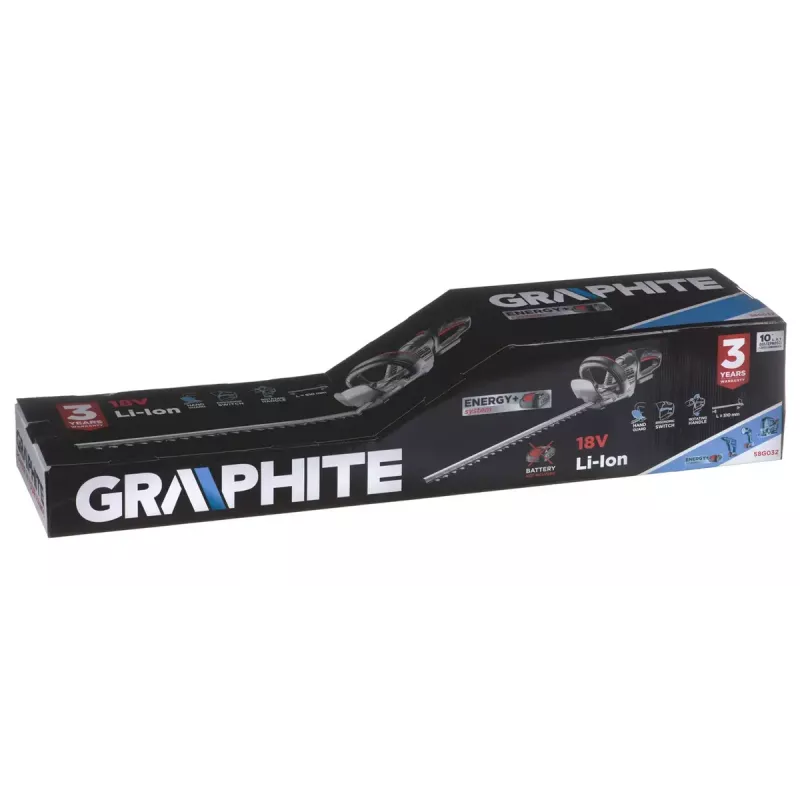 Juhtmeta hekilõikur GRAPHITE 58G032, 51 cm lõikepikkus, akutoitel aiatööriist