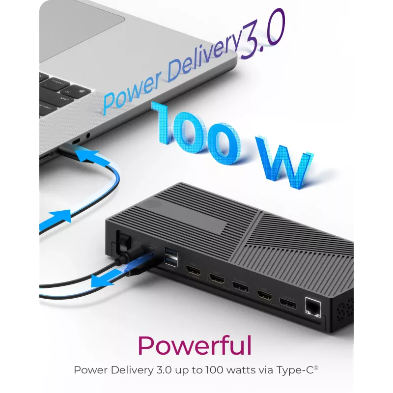 ICY BOX 11 in 1 Hybrid DockingStation with triple video output