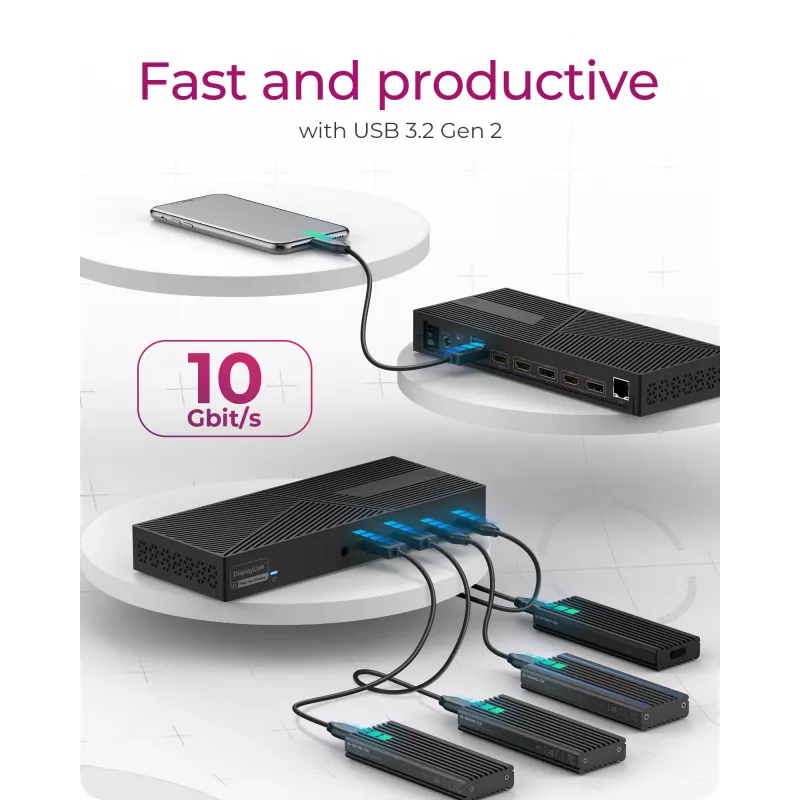 ICY BOX 11 in 1 Hybrid DockingStation with triple video output