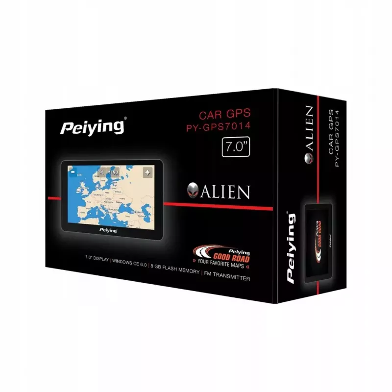 Auto GPS-navigaator Peiying PY-GPS7014.1 7-tollise ekraani ja eellaaditud EL kaartidega