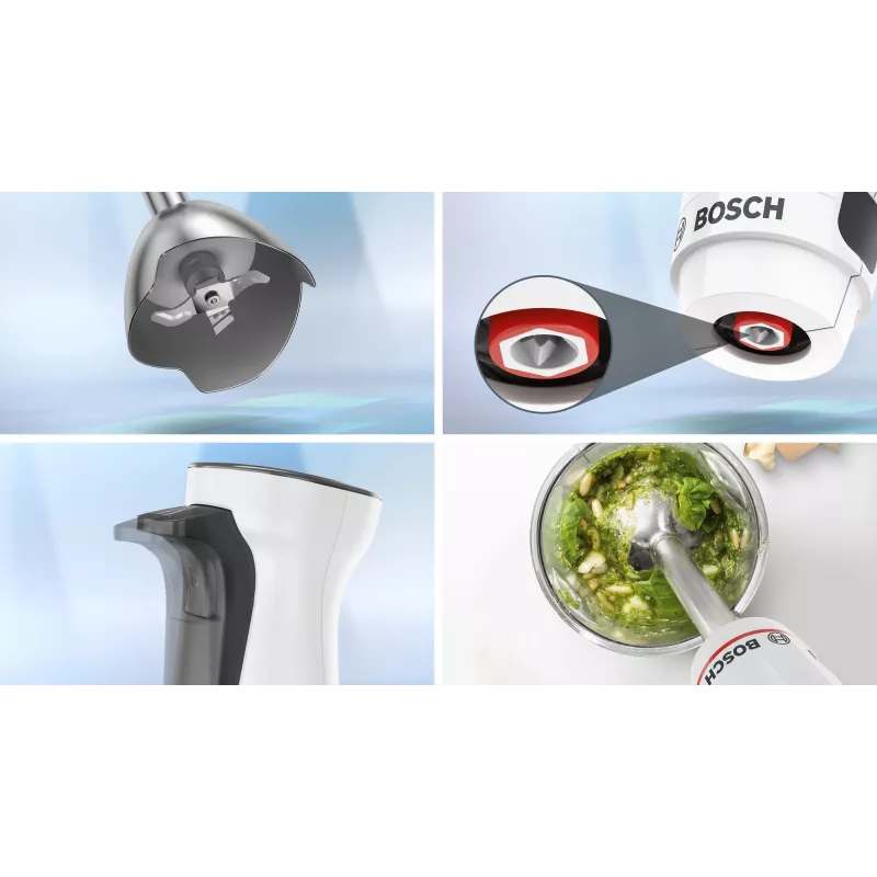 Bosch Serie 4 MSM4W210 blender 0,6 L saumikser 600 W Must, Valge