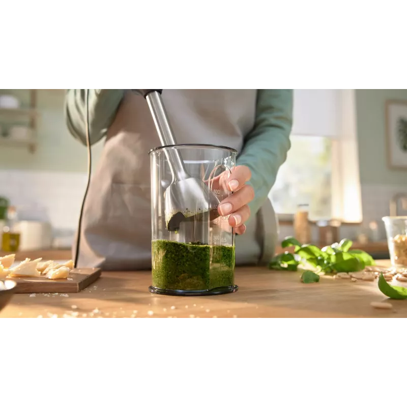 Bosch Serie 4 MSM4W210 blender 0,6 L saumikser 600 W Must, Valge