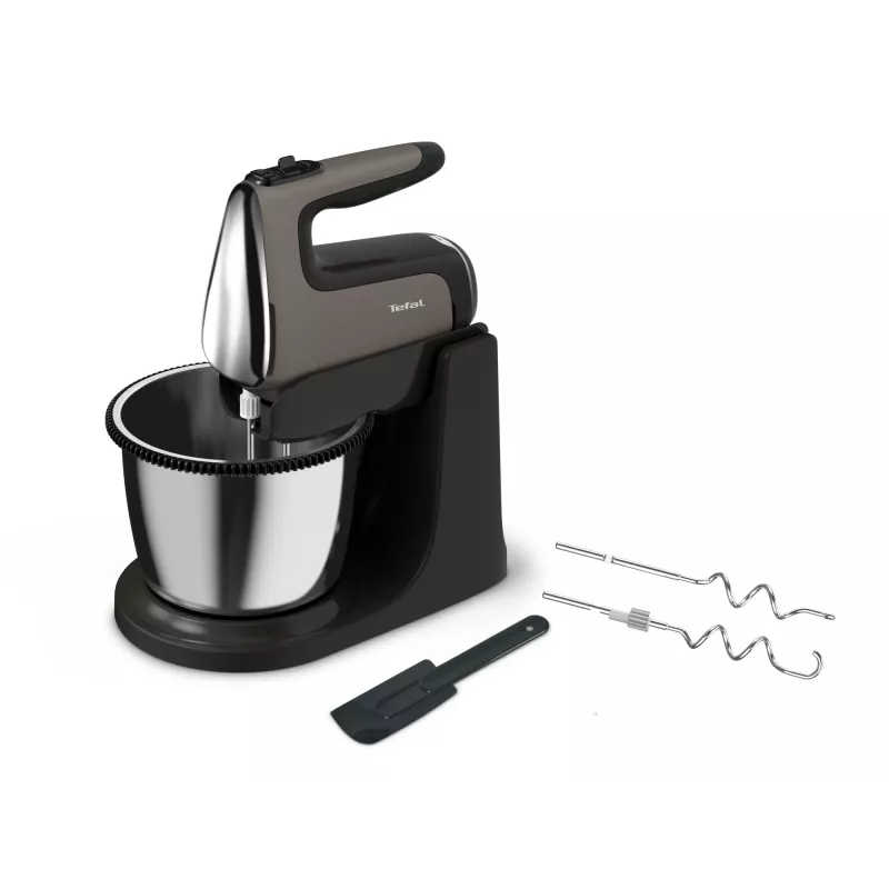 Tefal Powermix Silence HT654E38 käsisegisti aluse ja kausiga 600 W hall/must