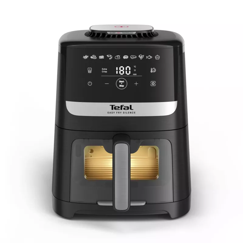 Tefal Easy Fry Silence EY5568E0 fritüür Ühekordne 5 L Eraldiseisev kuumaõhufritüür Must, Roostevaba teras
